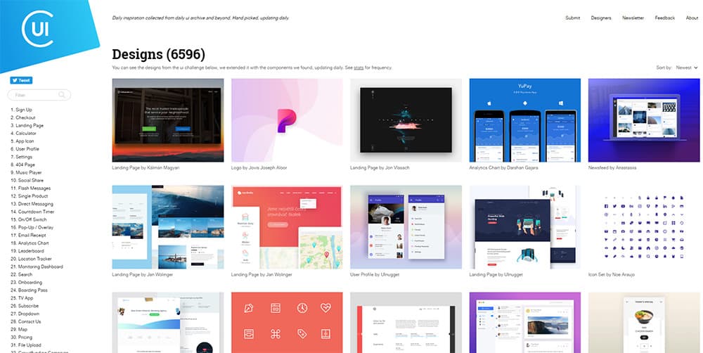 Collect UI - Recurso de inspiraciones para diseñadores