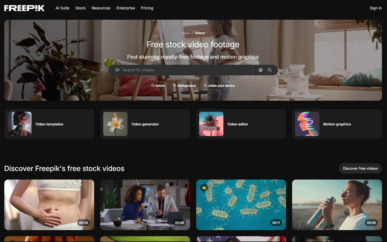 Freepik Videos - Recurso de videos para diseñadores