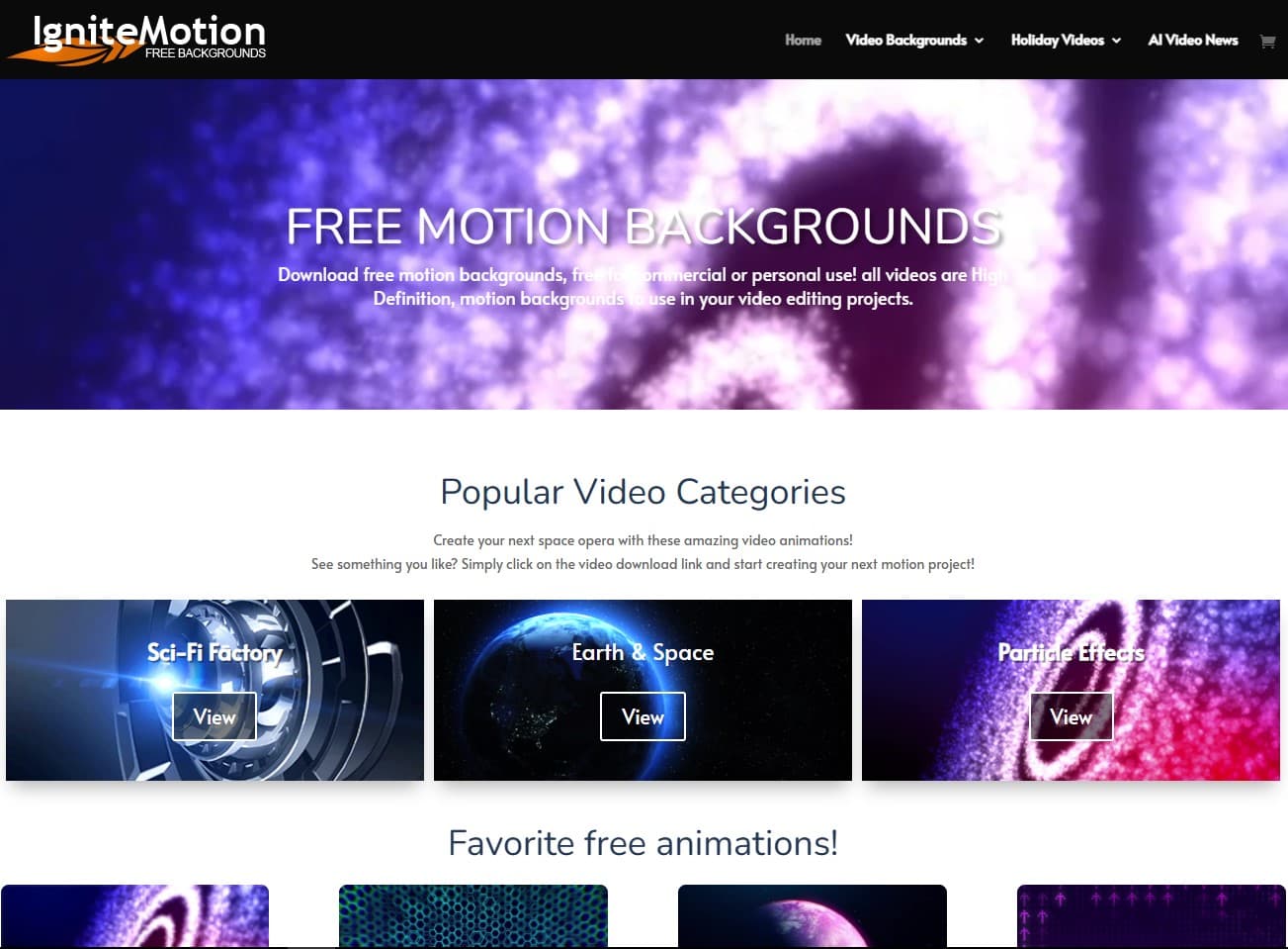 Ignite Motion - Recurso de videos para diseñadores