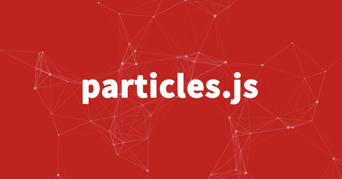 Particles.js - Recurso de librerías para diseñadores