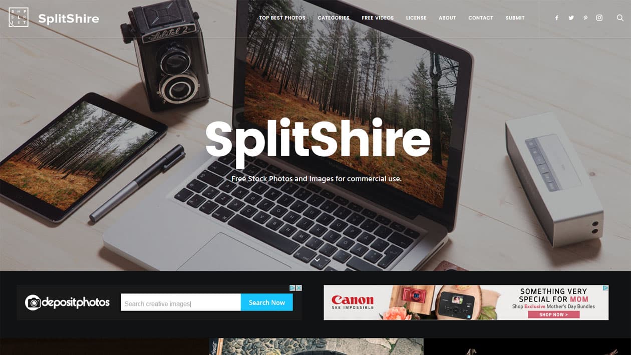 SplitShire Videos - Recurso de videos para diseñadores