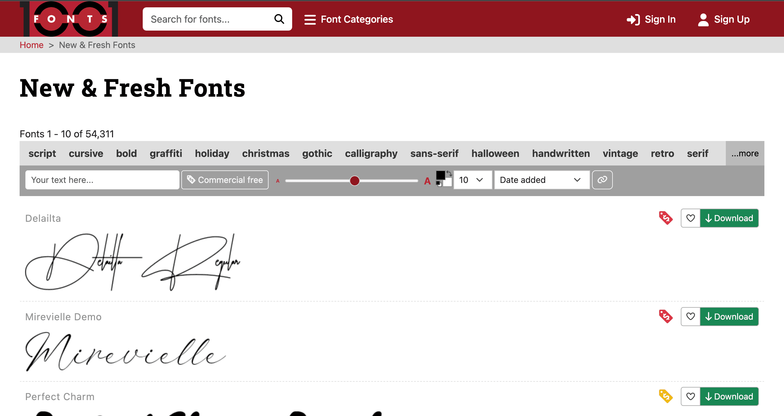1001 Fonts - Recurso de fuentes para diseñadores