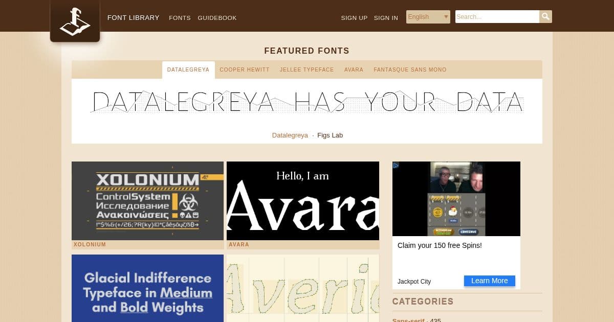 Font Library - Recurso de fuentes para diseñadores