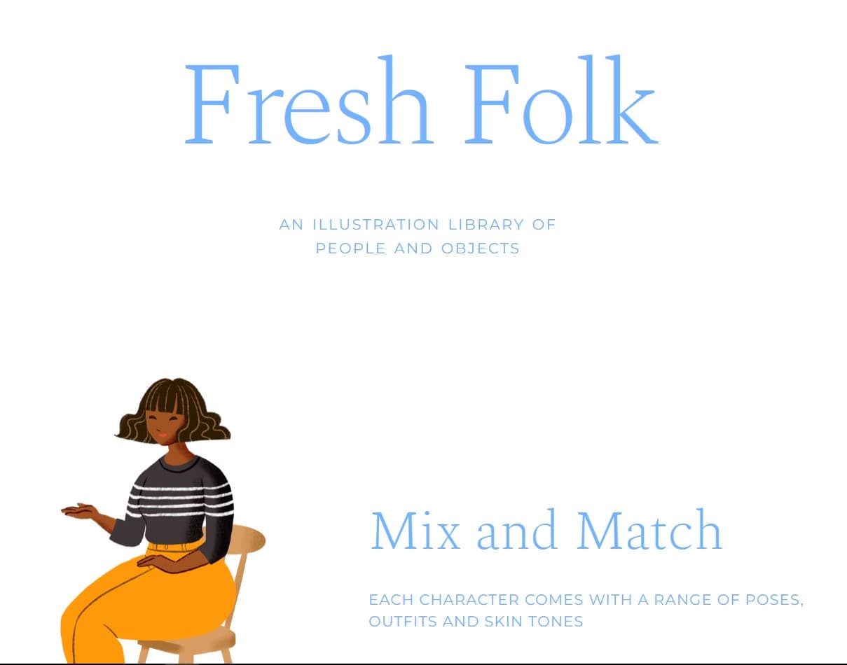 Fresh Folk - Recurso de ilustraciones para diseñadores