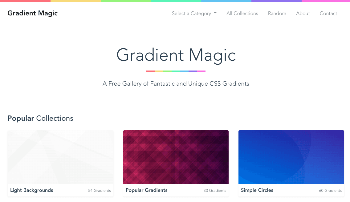 Gradient Magic - Recurso de fondos para diseñadores