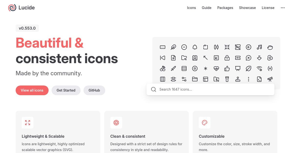 Lucide - Recurso de iconos para diseñadores