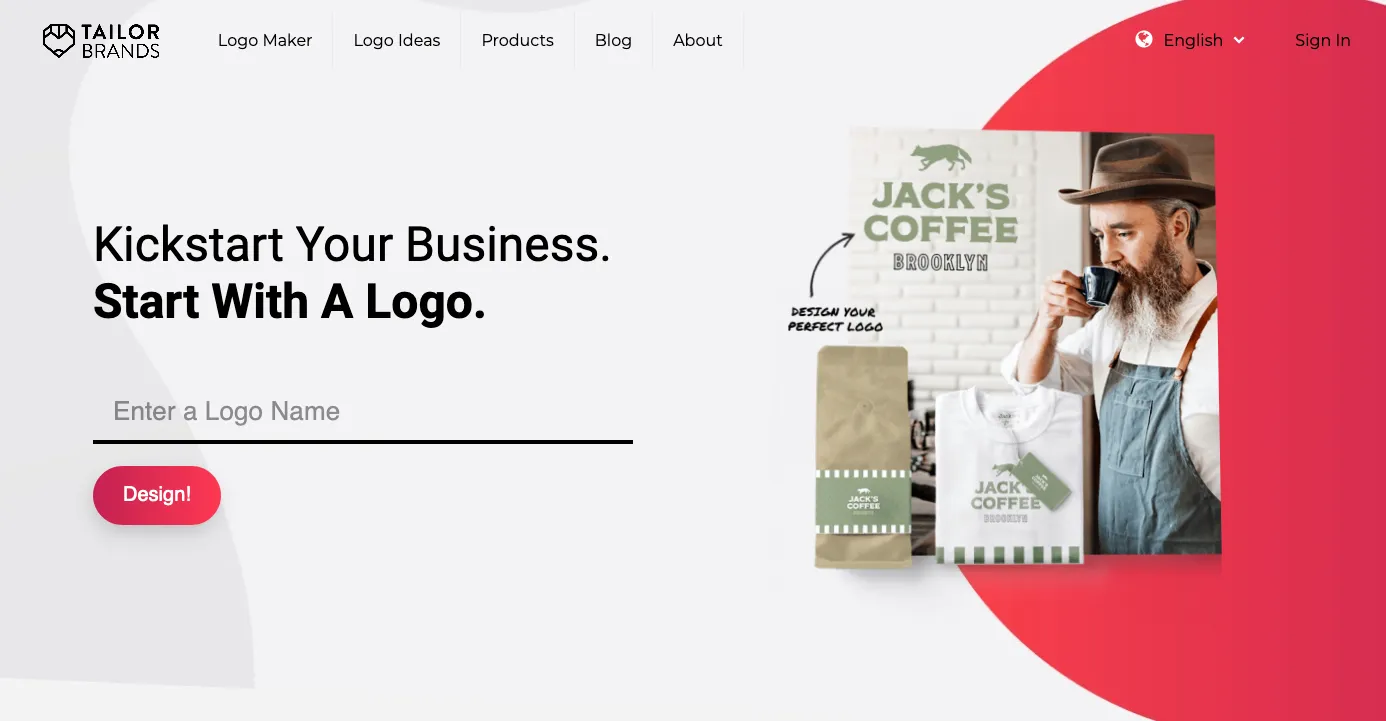 Tailor Brands - Recurso de logos para diseñadores